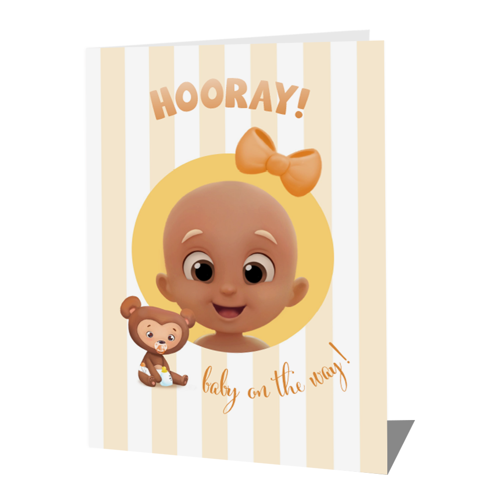 Girl Baby Shower Card